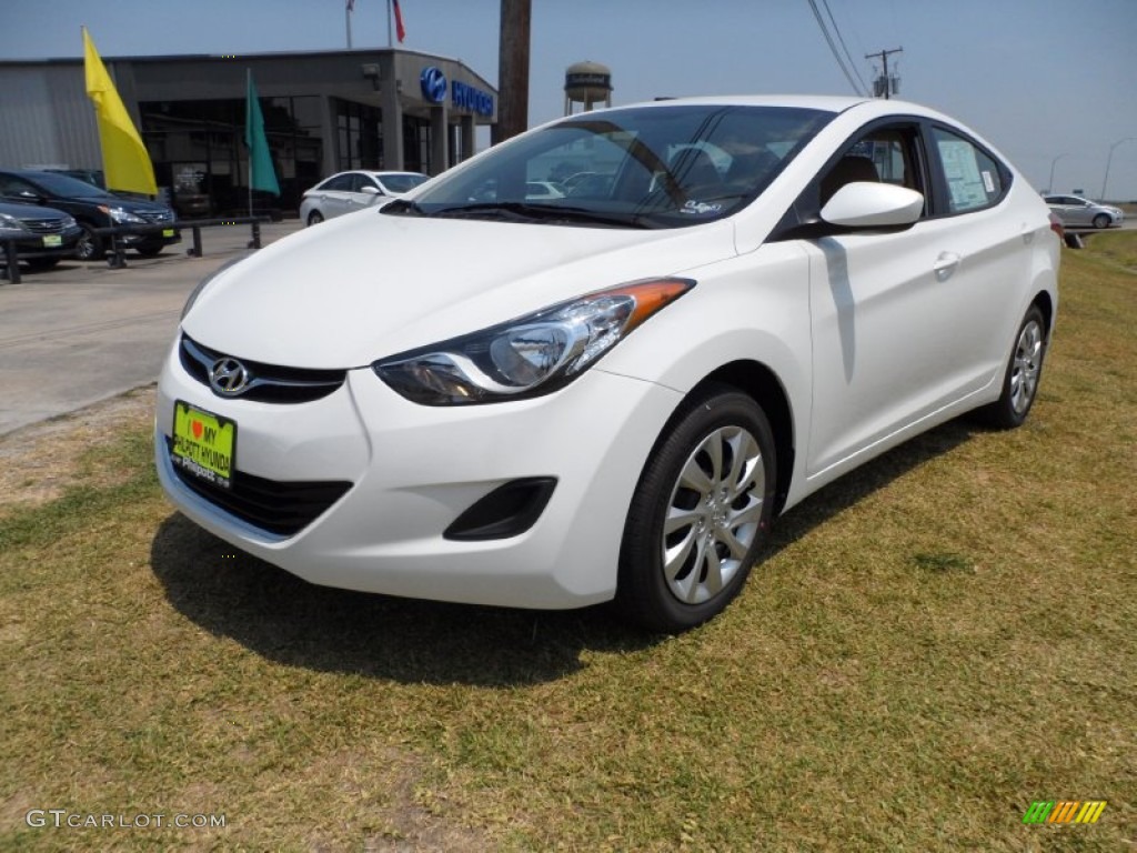Pearl White 2011 Hyundai Elantra GLS Exterior Photo #50091507