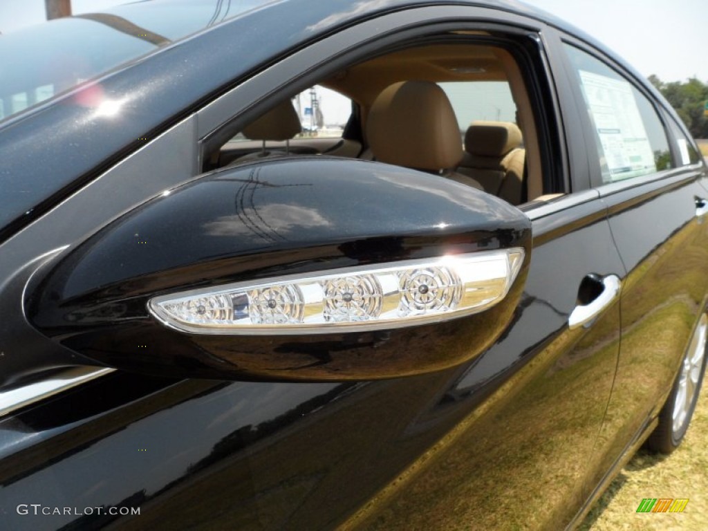 2011 Sonata Limited 2.0T - Midnight Black / Gray photo #12