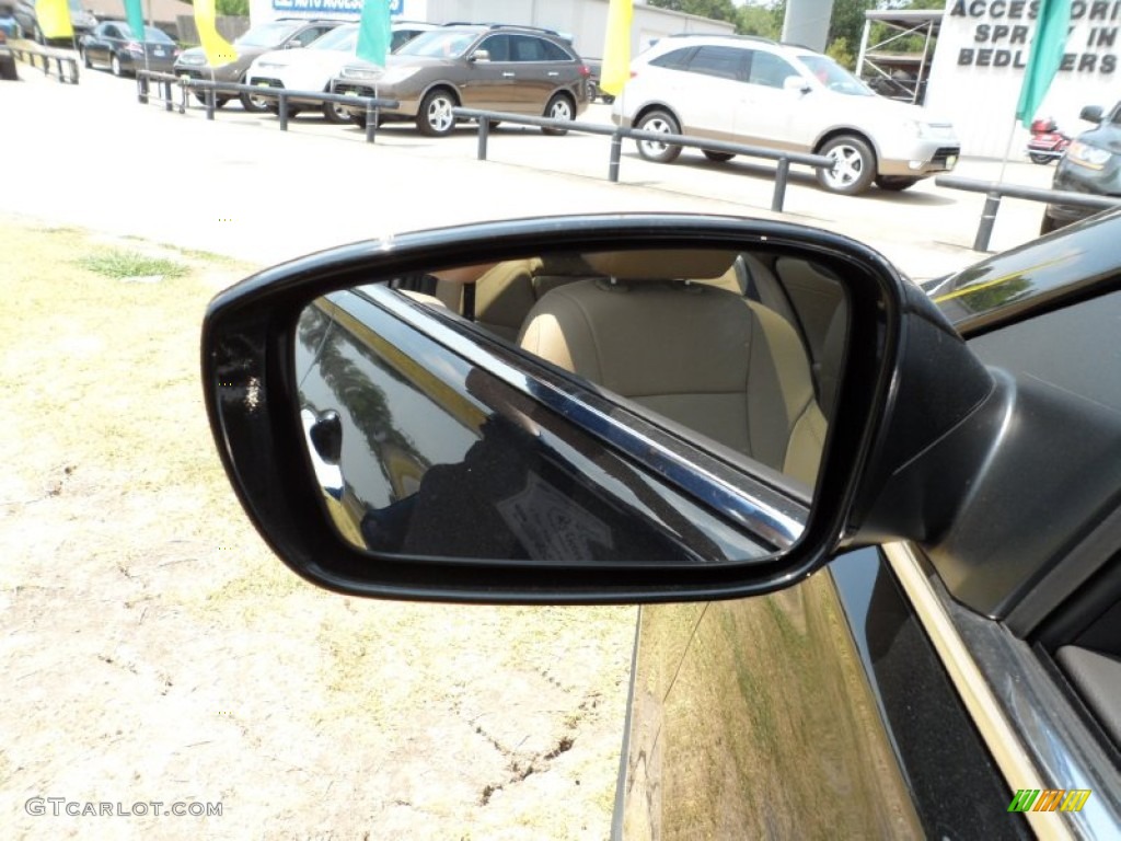 2011 Sonata Limited 2.0T - Midnight Black / Gray photo #13