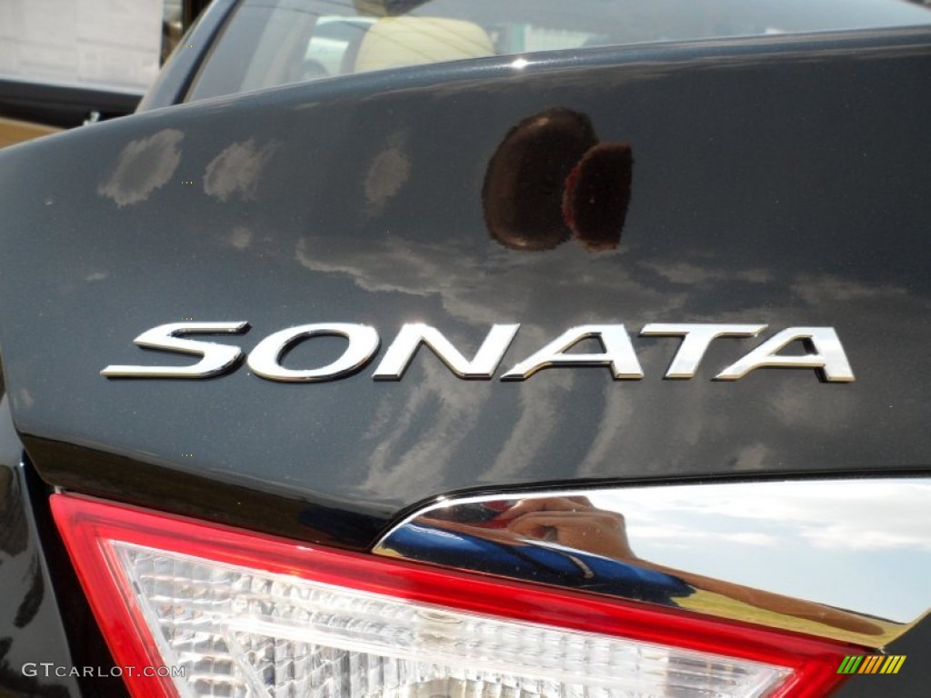2011 Sonata Limited 2.0T - Midnight Black / Gray photo #15