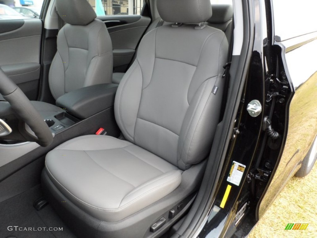 2011 Sonata Limited 2.0T - Midnight Black / Gray photo #26