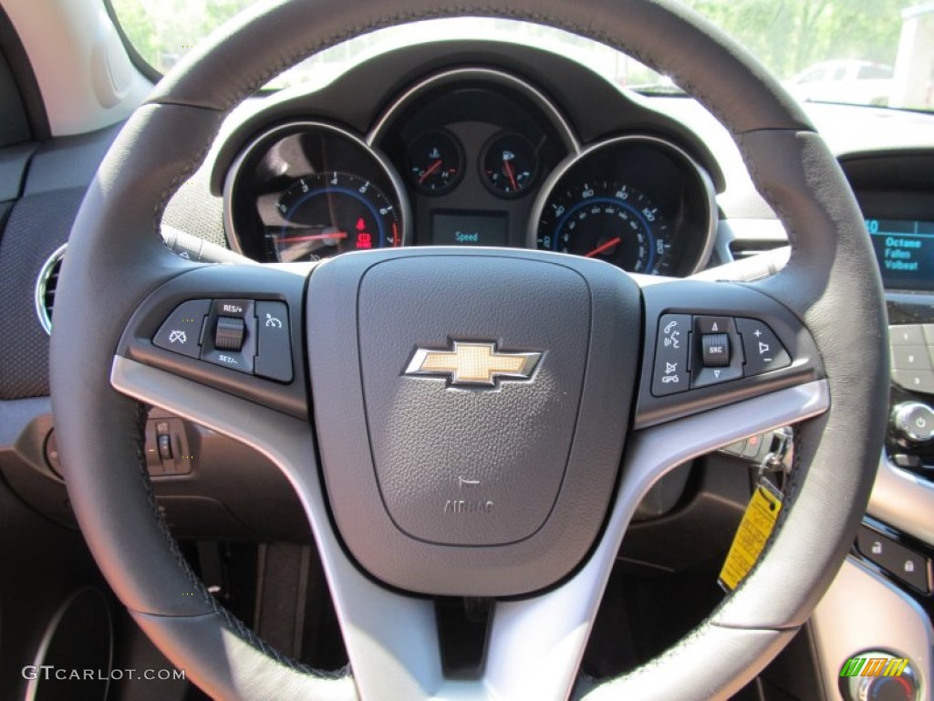 2011 Chevrolet Cruze ECO Jet Black Steering Wheel Photo #50092347