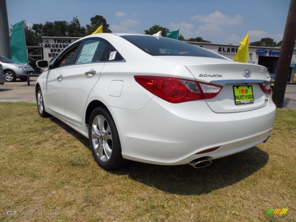 2011 Sonata Limited 2.0T - Pearl White / Camel photo #5