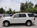 2010 White Suede Ford Explorer XLT  photo #2