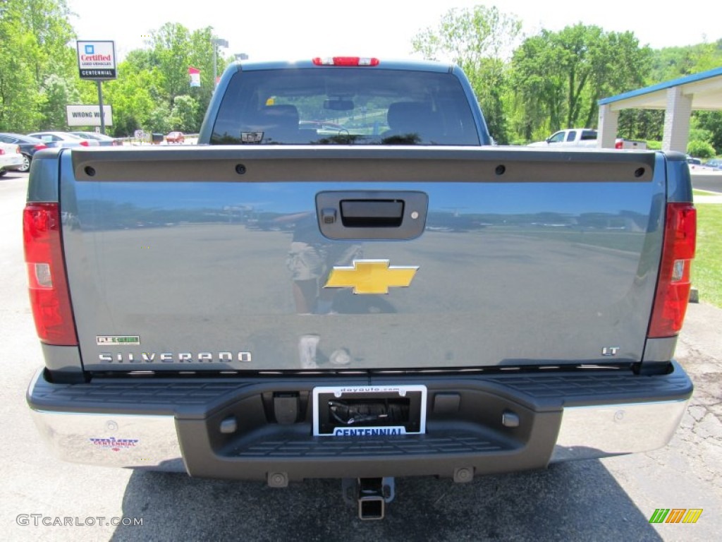 2011 Silverado 1500 LT Extended Cab 4x4 - Blue Granite Metallic / Ebony photo #3