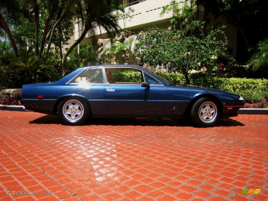 Blue Metallic 1986 Ferrari 412 Automatic Exterior Photo #50093730