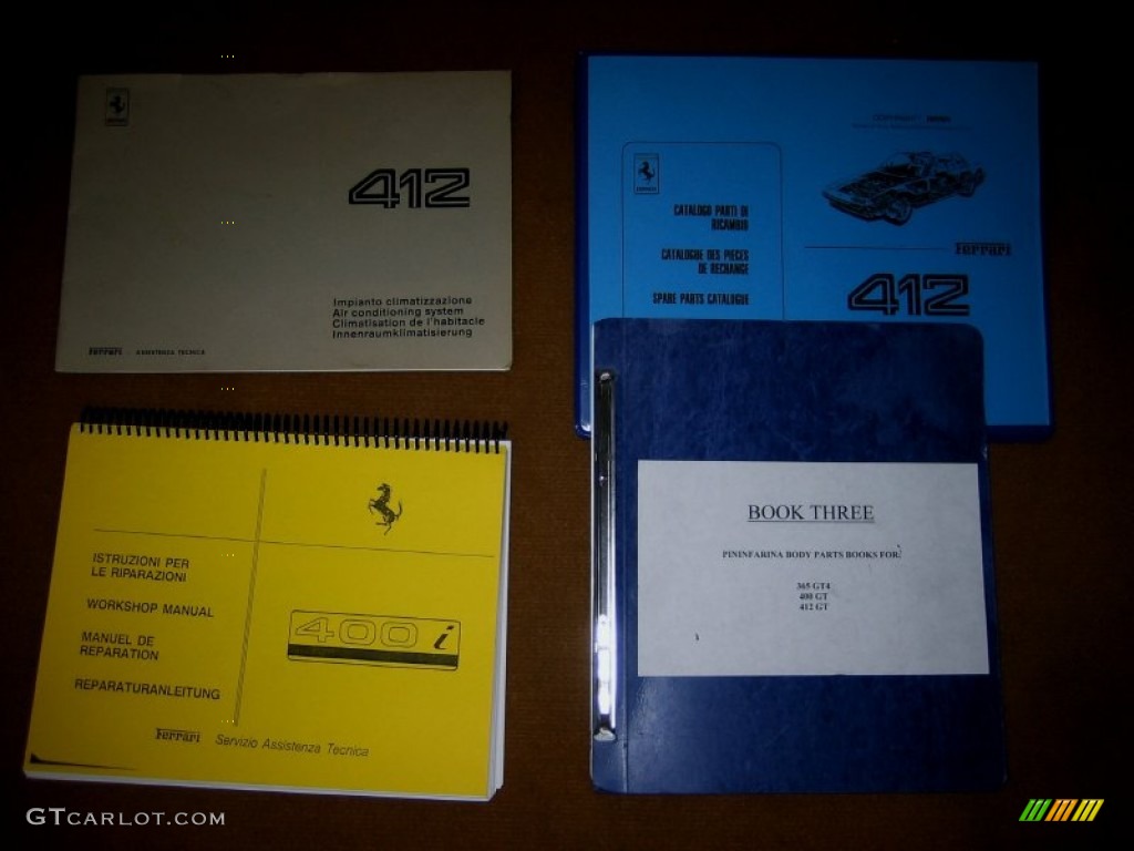 1986 Ferrari 412 Automatic Books/Manuals Photo #50094096