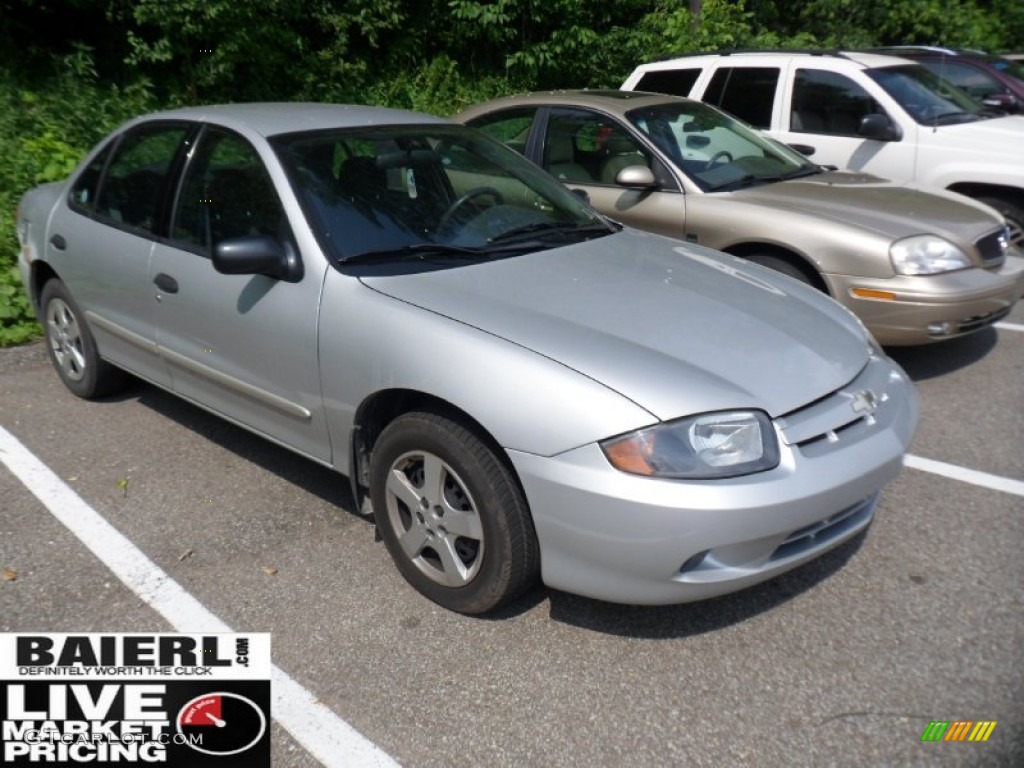 2003 Cavalier LS Sedan - Ultra Silver Metallic / Graphite Gray photo #1