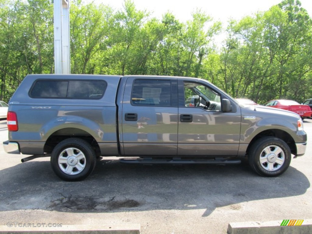 2004 F150 XLT SuperCrew - Dark Shadow Grey Metallic / Medium/Dark Flint photo #4