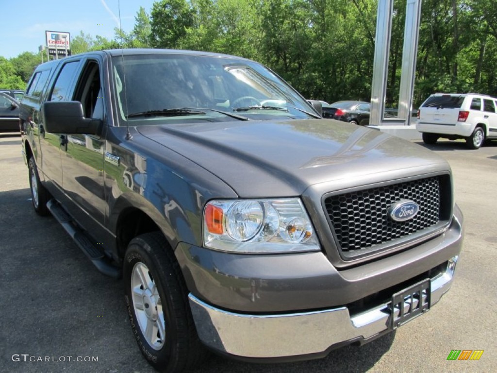 2004 F150 XLT SuperCrew - Dark Shadow Grey Metallic / Medium/Dark Flint photo #5