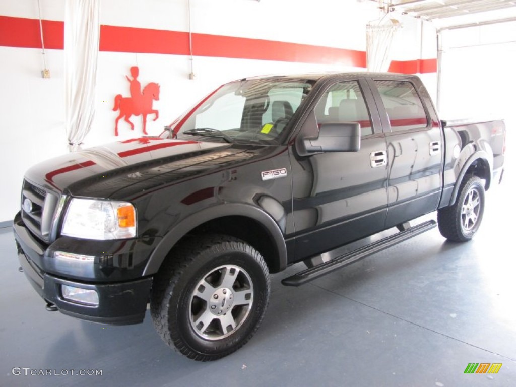 2005 F150 FX4 SuperCrew 4x4 - Black / Medium Flint/Dark Flint Grey photo #1