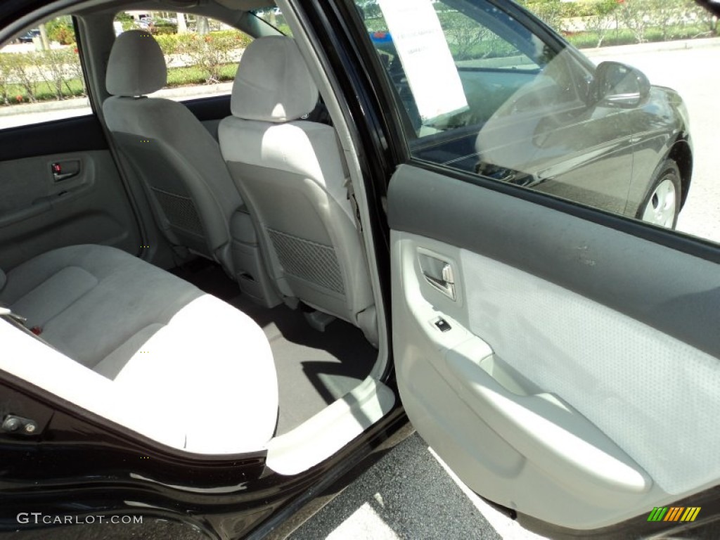 2007 Spectra EX Sedan - Black / Gray photo #21