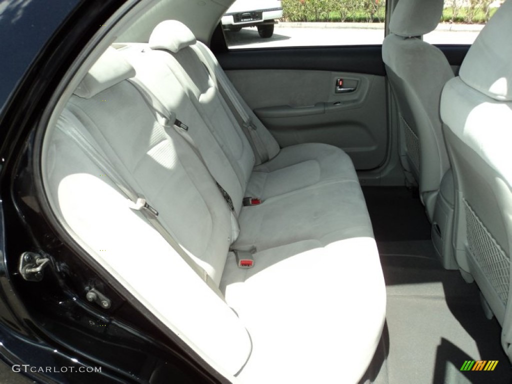 2007 Spectra EX Sedan - Black / Gray photo #22