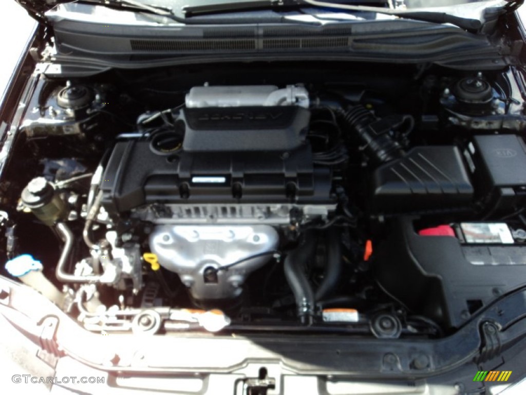 2007 Spectra EX Sedan - Black / Gray photo #28