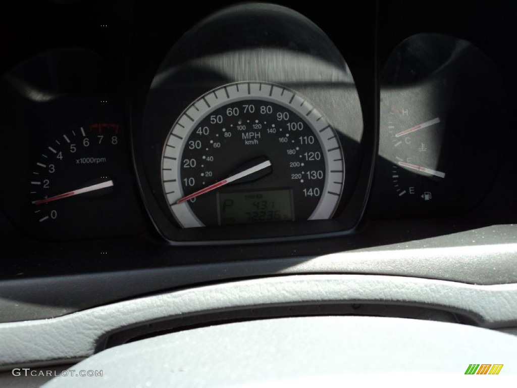 2007 Spectra EX Sedan - Black / Gray photo #29