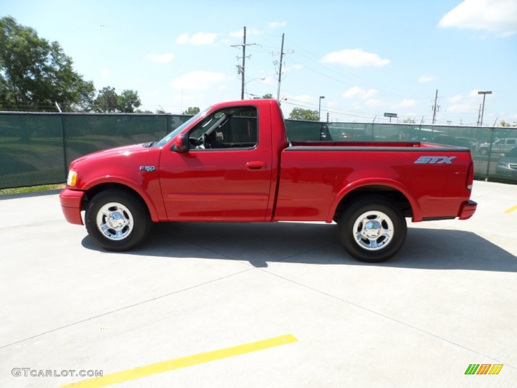 Bright Red 2003 Ford F150 STX Regular Cab Exterior Photo #50099088