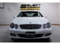 2008 Arctic White Mercedes-Benz CLK 350 Coupe  photo #2