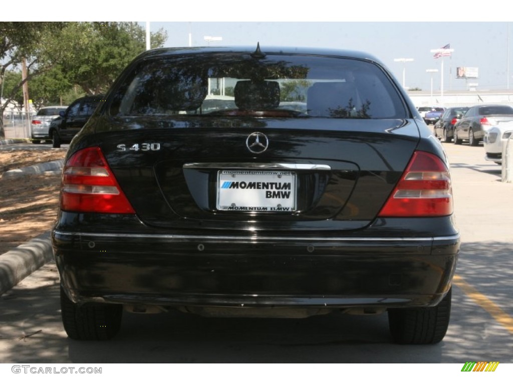 2001 S 430 Sedan - Black / Charcoal photo #14