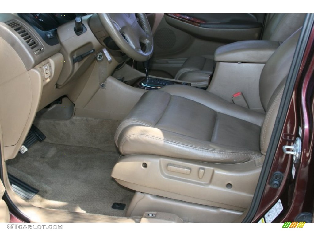 Saddle Interior 2001 Acura MDX Standard MDX Model Photo #50101464