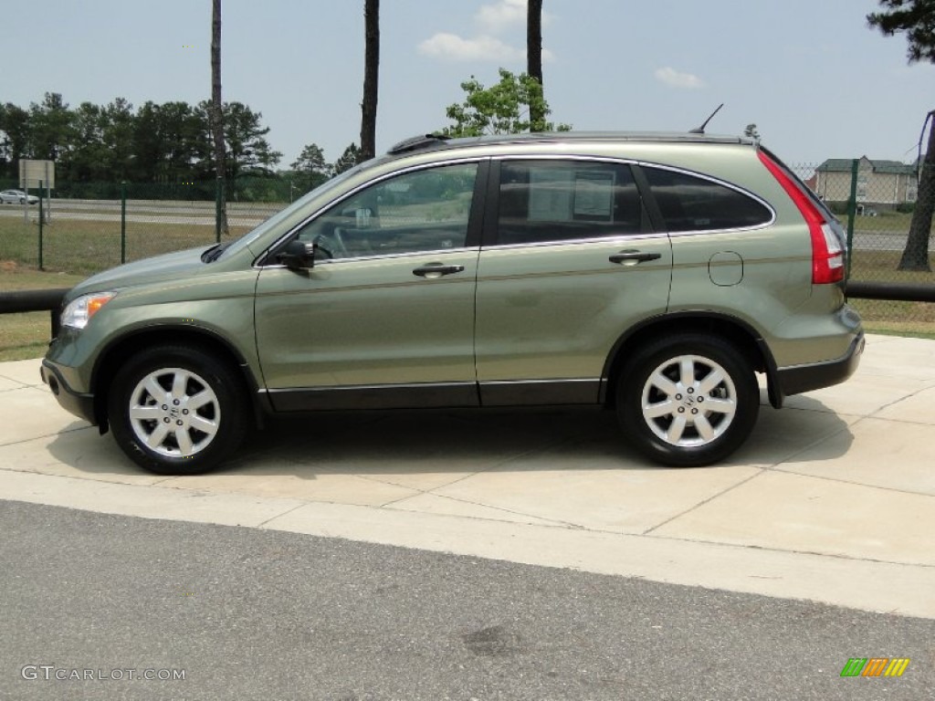 2009 CR-V EX - Green Tea Metallic / Ivory photo #7