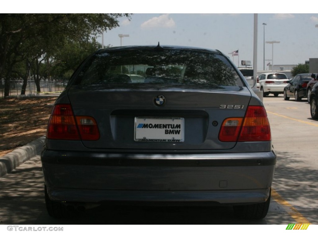 2004 3 Series 325i Sedan - Steel Blue Metallic / Grey photo #14