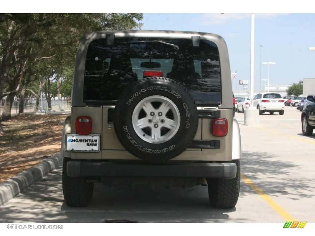 2004 Wrangler Sahara 4x4 - Light Khaki Metallic / Khaki photo #14
