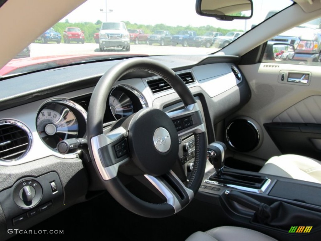 2011 Mustang V6 Premium Coupe - Race Red / Stone photo #12