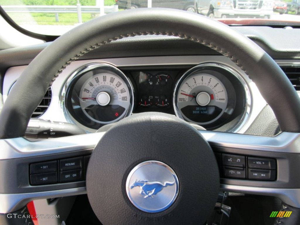 2011 Mustang V6 Premium Coupe - Race Red / Stone photo #18