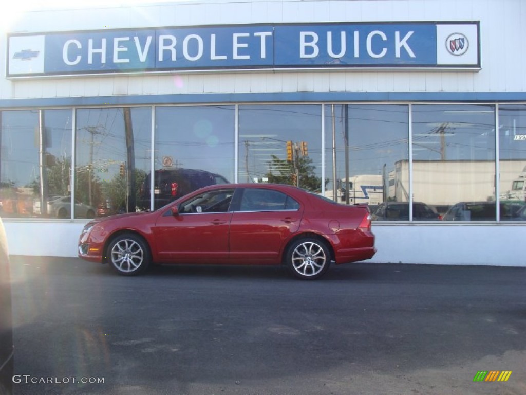 2010 Fusion SE V6 - Red Candy Metallic / Charcoal Black photo #1