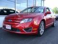 2010 Red Candy Metallic Ford Fusion SE V6  photo #2