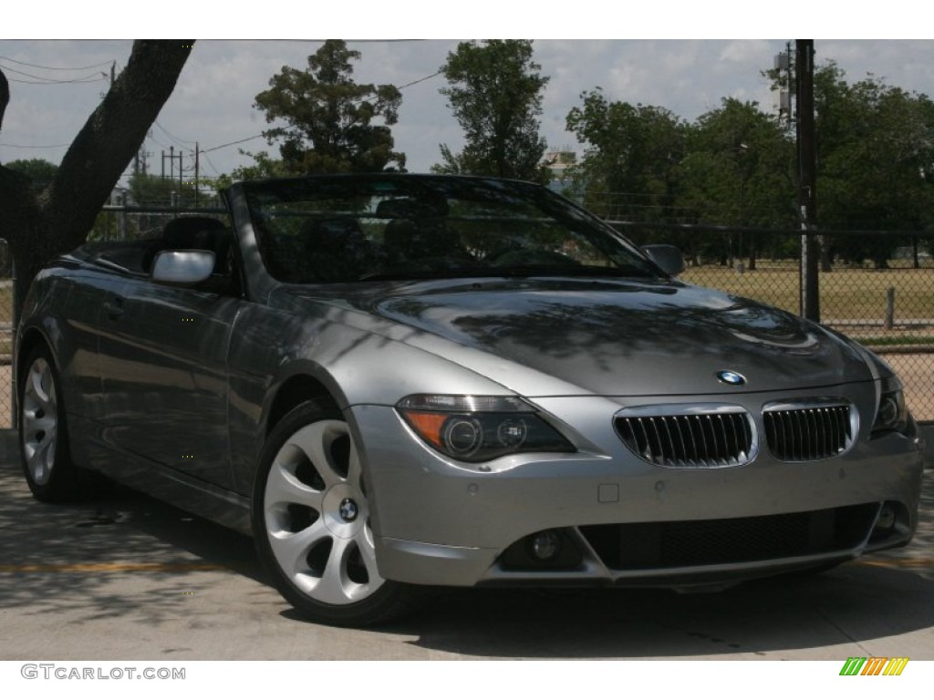 2007 6 Series 650i Convertible - Silver Grey Metallic / Black photo #1