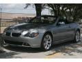 2007 Silver Grey Metallic BMW 6 Series 650i Convertible  photo #2