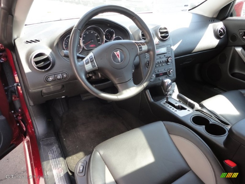 Ebony Black Interior 2008 Pontiac G6 GXP Coupe Photo #50107878