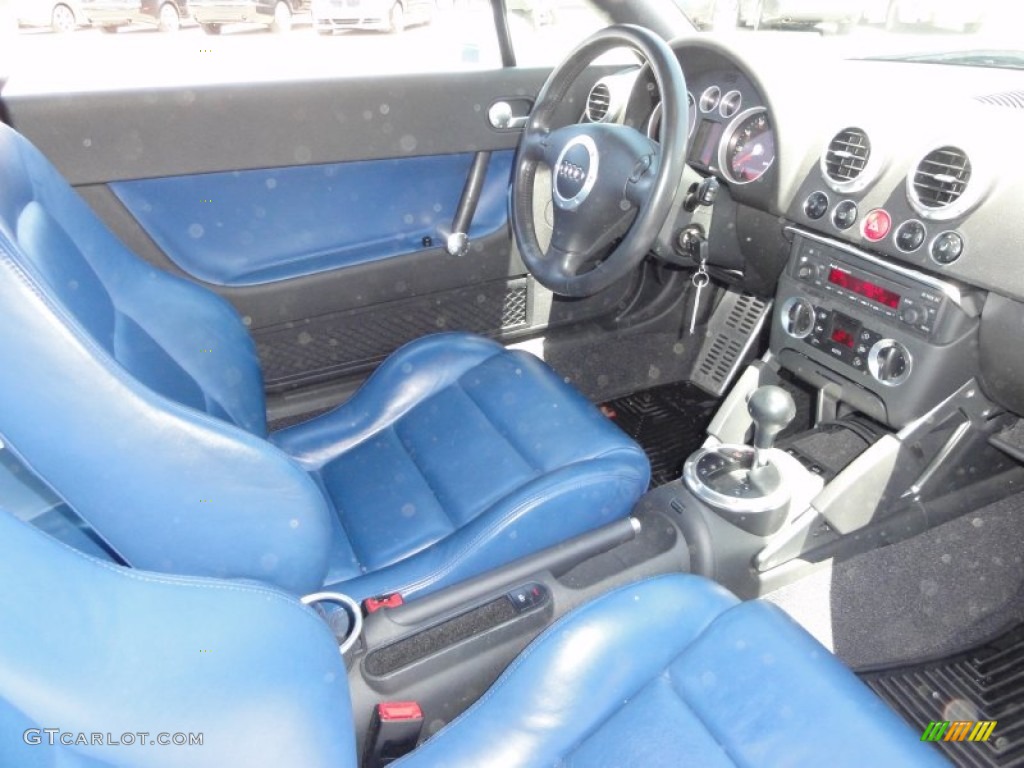 Ocean Blue Interior 2003 Audi TT 1.8T Coupe Photo #50108274