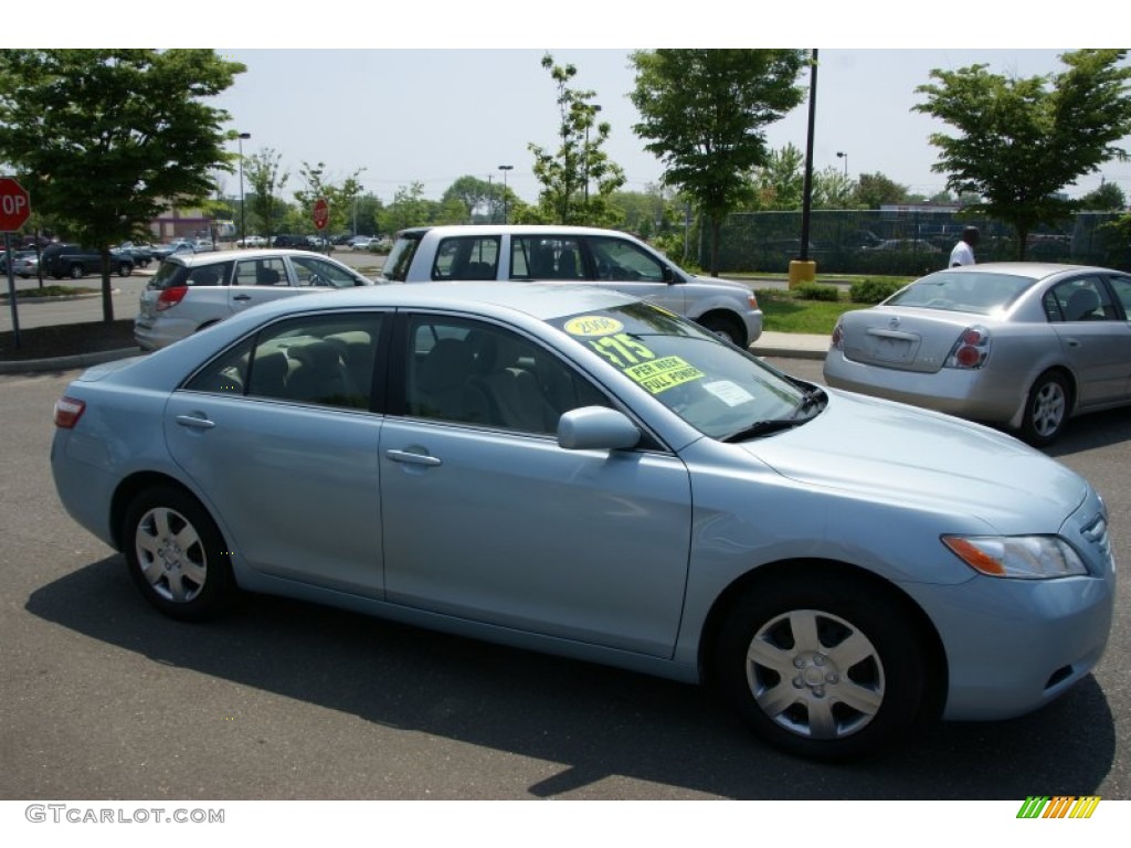 2008 Camry LE - Sky Blue Pearl / Bisque photo #3