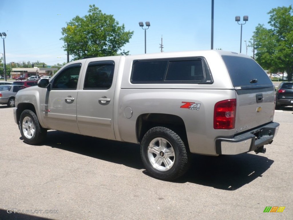 Silver Birch Metallic 2008 Chevrolet Silverado 1500 LTZ Crew Cab 4x4 Exterior Photo #50110818