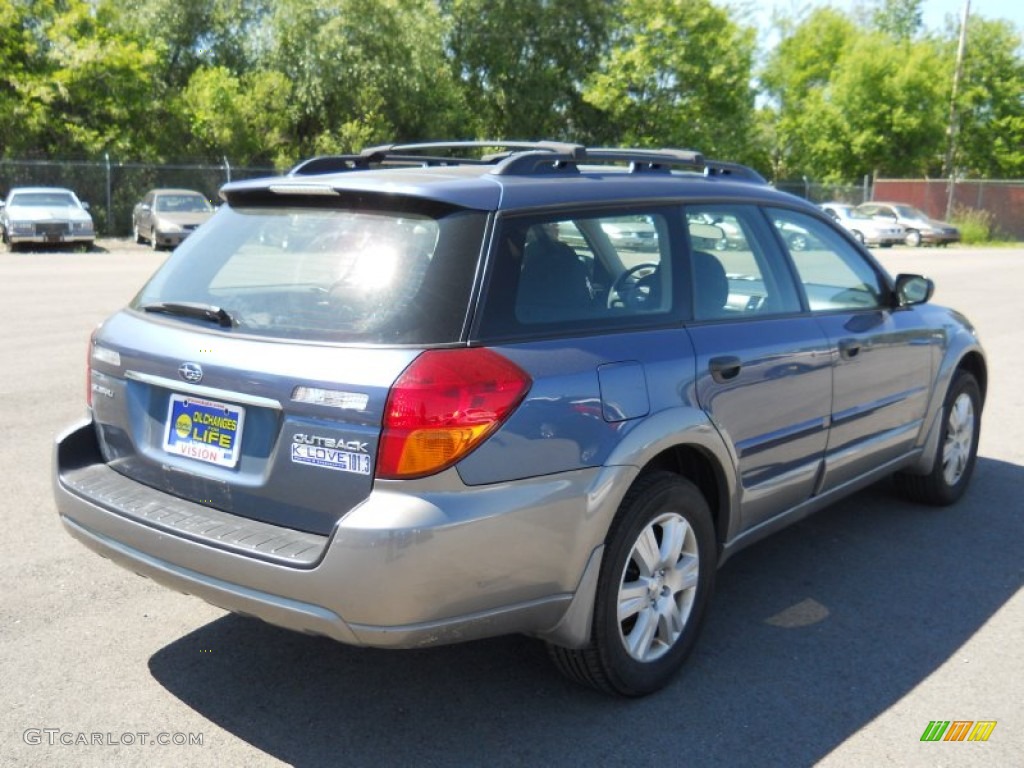 2005 Outback 2.5i Wagon - Atlantic Blue Pearl / Off Black photo #2