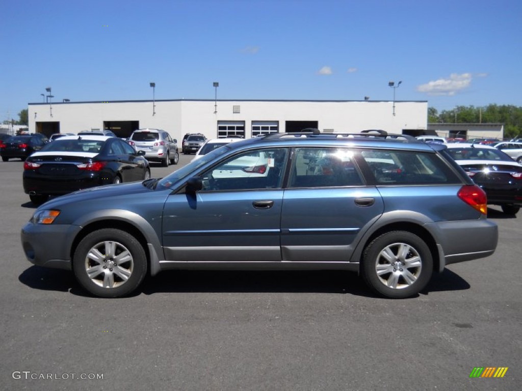 2005 Outback 2.5i Wagon - Atlantic Blue Pearl / Off Black photo #13