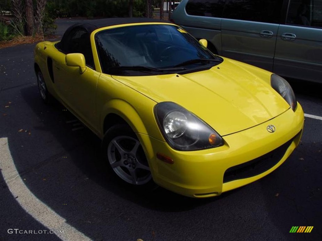 2001 MR2 Spyder Roadster - Solar Yellow / Black photo #1