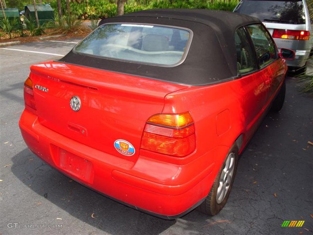 2001 Cabrio GLX - Tornado Red / Beige photo #2