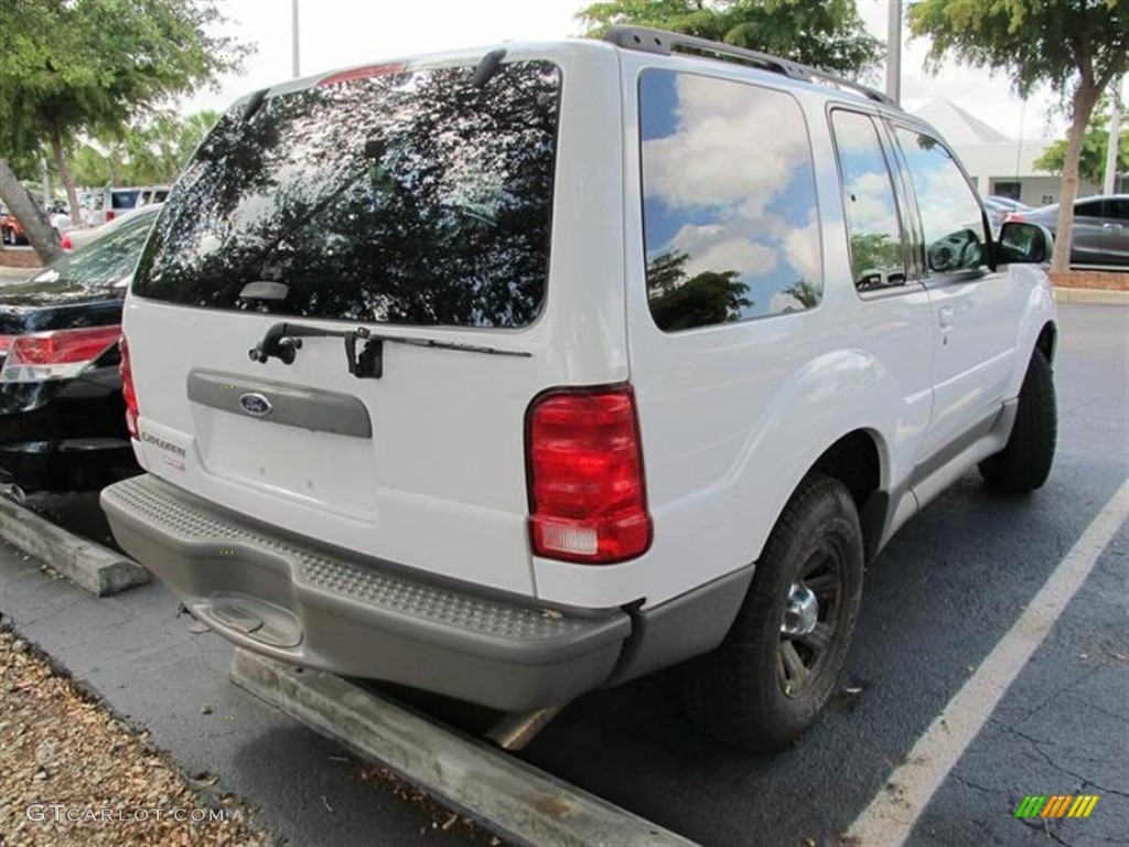 2001 Explorer Sport 4x4 - Oxford White / Dark Graphite photo #2