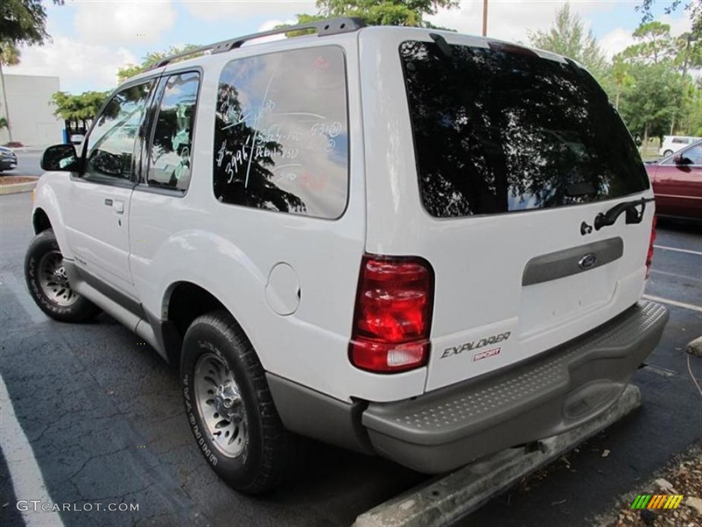 2001 Explorer Sport 4x4 - Oxford White / Dark Graphite photo #3
