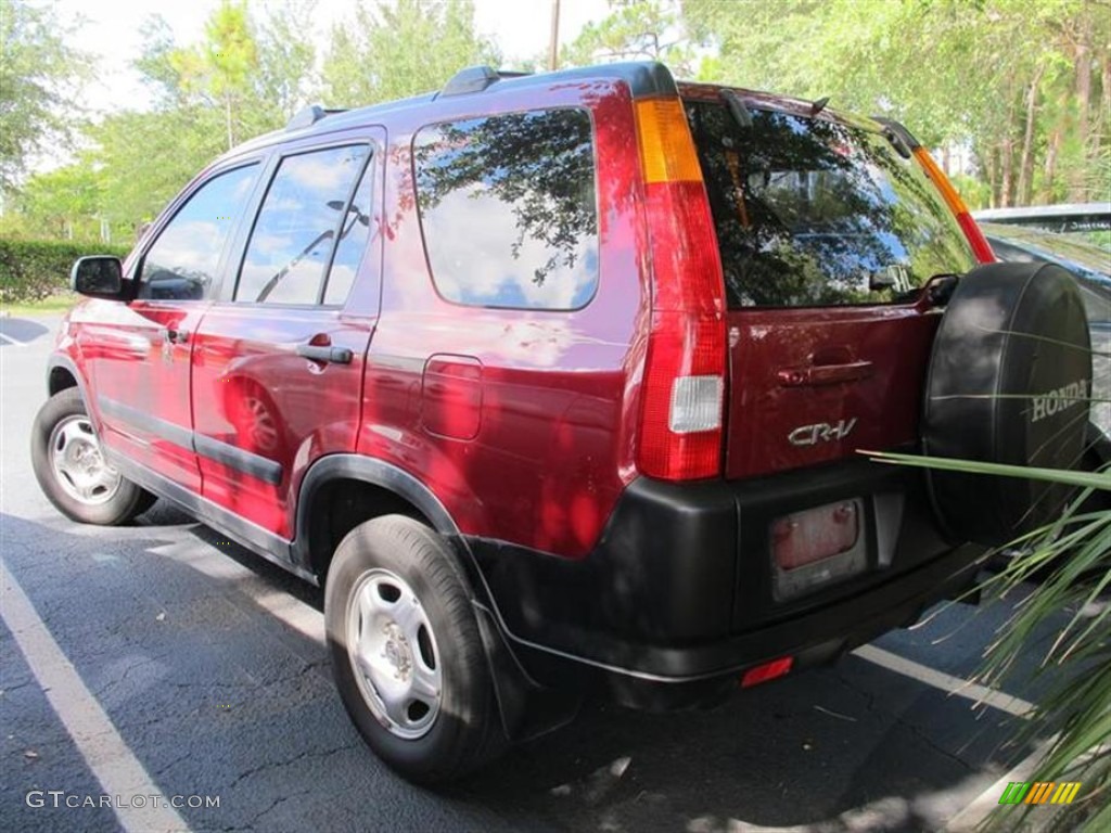 2002 CR-V LX - Chianti Red Pearl / Black photo #3