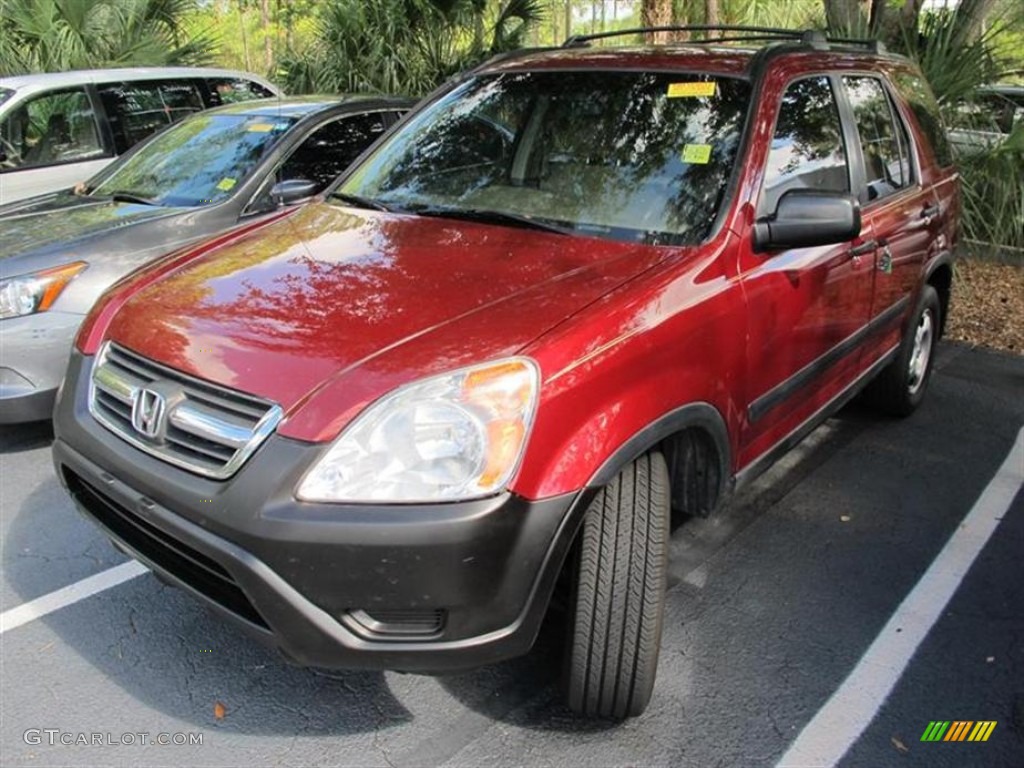 2002 CR-V LX - Chianti Red Pearl / Black photo #4
