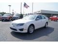 2011 White Platinum Tri-Coat Ford Fusion SEL V6  photo #6