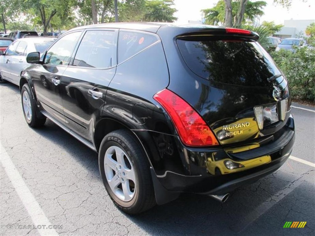 2005 Murano SL - Super Black / Charcoal photo #3