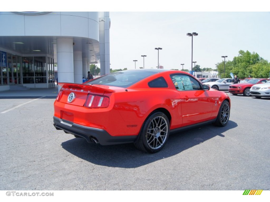 Race Red 2012 Ford Mustang Shelby GT500 SVT Performance Package Coupe Exterior Photo #50115756