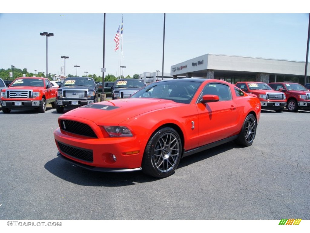 2012 Mustang Shelby GT500 SVT Performance Package Coupe - Race Red / Charcoal Black/Black Recaro Sport Seats photo #6
