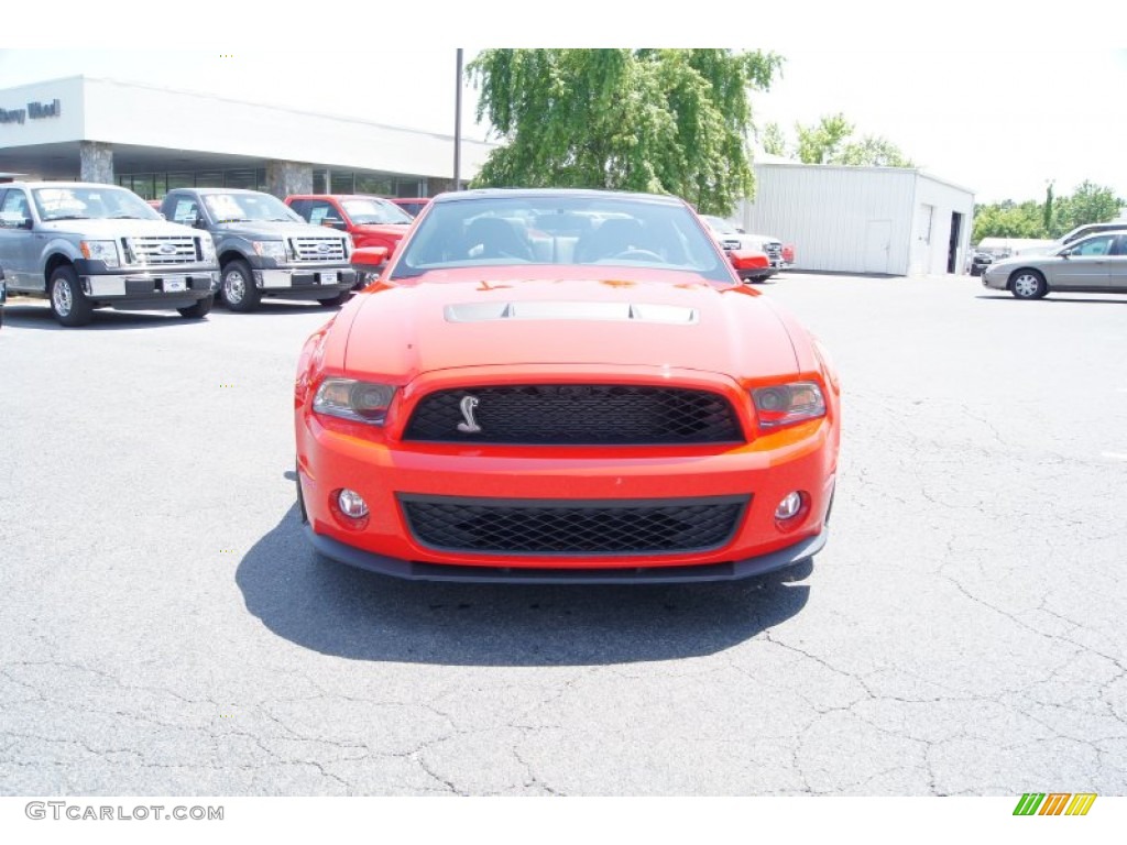 Race Red 2012 Ford Mustang Shelby GT500 SVT Performance Package Coupe Exterior Photo #50115813