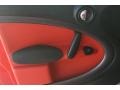 Pure Red Leather/Cloth 2011 Mini Cooper S Countryman All4 AWD Door Panel